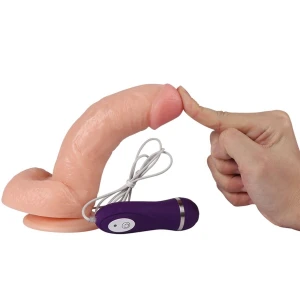 SHEQU - KASSADIN VIBRATEUR DILDO AVEC TÃLÃCOMMANDE 17,5 CM